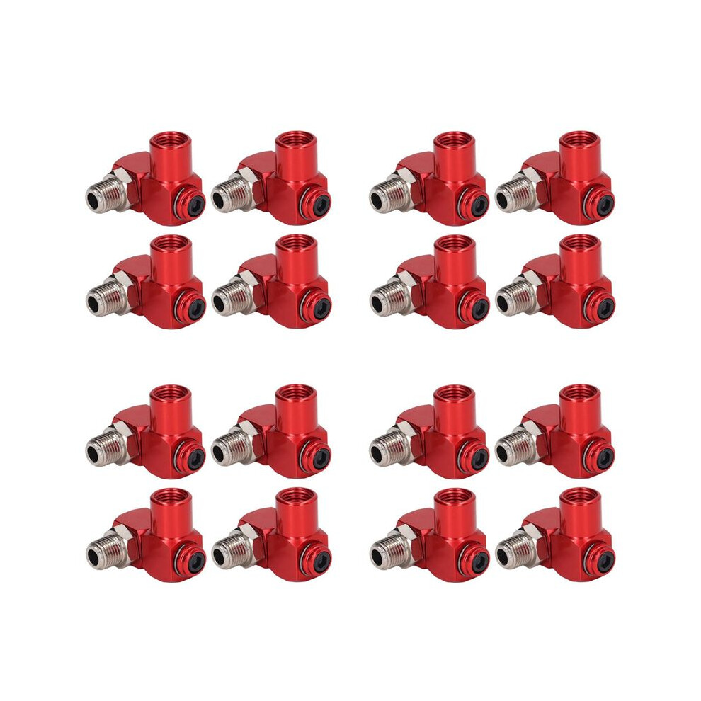 16Pc 360 Degree Swivel Air Hose Connector 1/4In Npt Industrial Air Fittings Pneumatic Tool Adapter Air Hose Joint 6032242302394