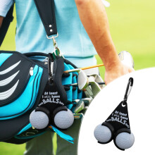 Funny Golf Ball Holder with Clip – Rack & Dispenser, Compatible with Standard Golf Balls