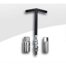 Spark Plug Wrench Set Heavy Duty Chrome Spark Plug Removal 16mm and 21mm Tool Wrench Anti-Slip Handle T-Handle T-Flex Wrench Socket1pcs