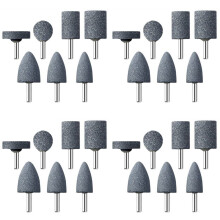 Abrasive Stone Points Set Grinding Wheel Polishing Bit with 1/4-Inch Shank 28Pcs Grinding Stones