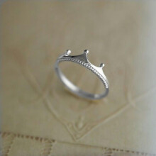 Women Crown Jewelry 925 Silver Rings Cubic Zirconia Wedding Ring Size 6-10-#1-7