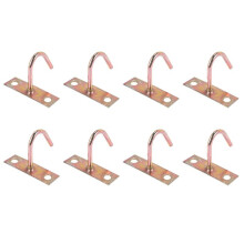 8X Fan Fixture Metal J Shaped Ceiling Mount Hook Hanger 80mm Height