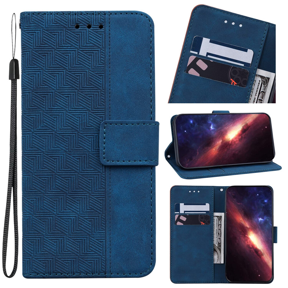 Leather Wallet Case Magnetic Lock With Card Slot Foldable Stand For Infinix Zero X Neo Blue 9771547595953