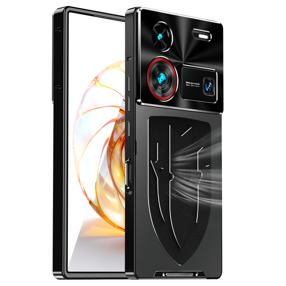 Case For Nubia Z60 Ultra Shockproof Aluminium Alloy Metal Bumper With Camera Lens Guard And Heat Dissipation (Black) Black 9771547595625