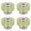 4pcs 100Mm Aluminum Polyurethane Industrial Encoder Wheel Measuring Wheel for Measuring Rotary Encoder 1