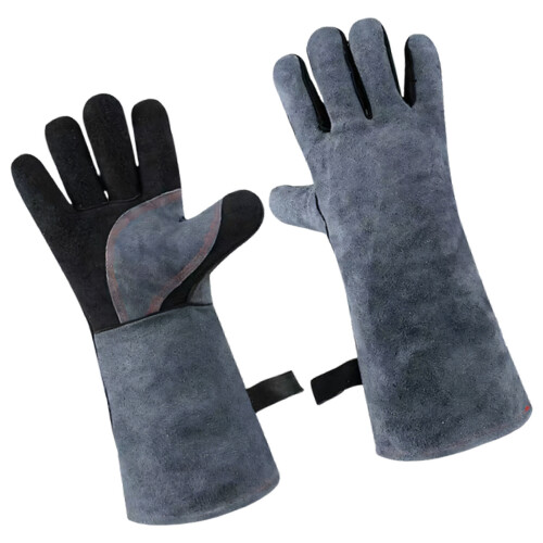 Durability Leather Welding Gloves 16Inch Length Perfect For