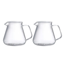 2 Stuks Glazen Koffie Server Thee Gietketels Koffiekaraf-500 ml