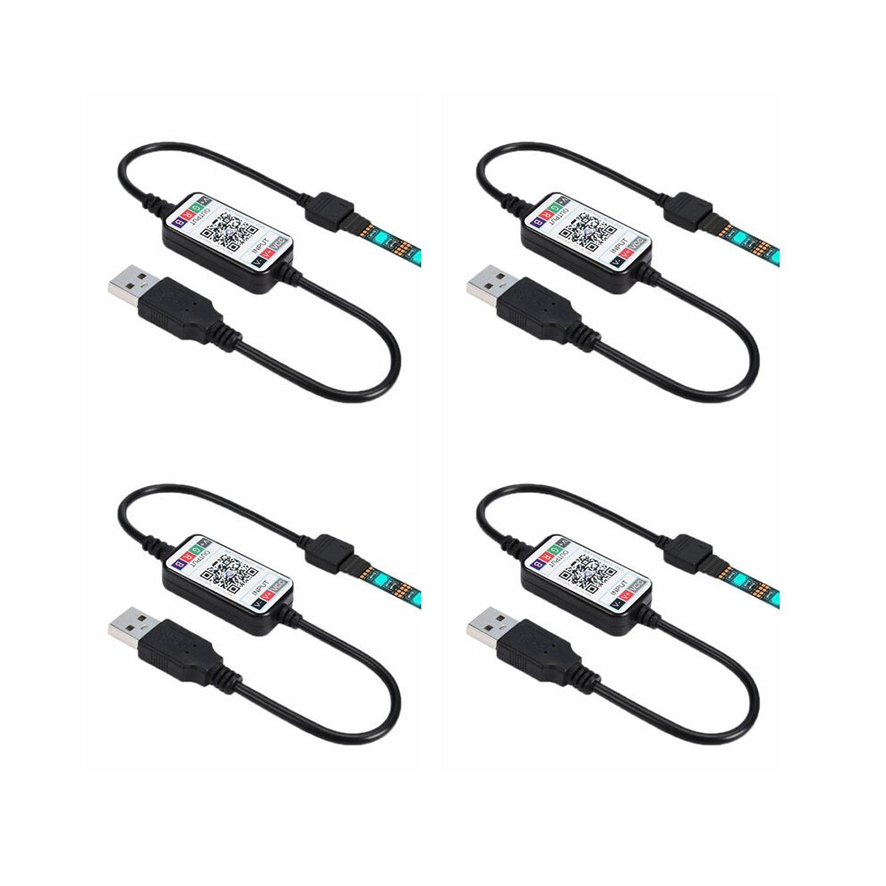 4X Wireless Led Dimmer Remote Controller Dc5-24V Phone App Connection Control For Rgb Strip Timer Light 4711899771426