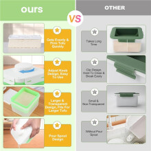 3X Tofu Press, Adjustable Tofu Press Dishwasher Safe, Large Vegan Tofu Presser Drainer with Drip Tray, Speed Removing