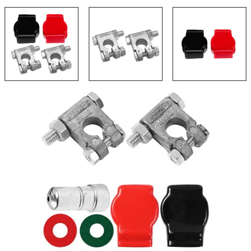 Automotive Battery Terminal Set with Protective Covers