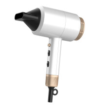 Carmen Lightweight Hair Dryer with Cool Shot, Concentrator Nozzle, Removable Filter, 1800W, Pearl White with Copper, C81103PRL