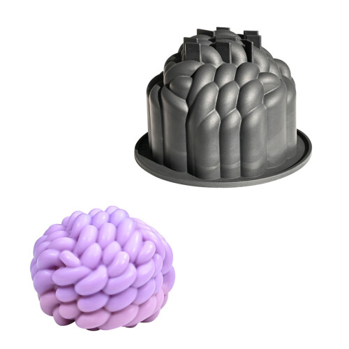 Yarn Ball Designs Silicone Molds For Mousse Cakes-Black