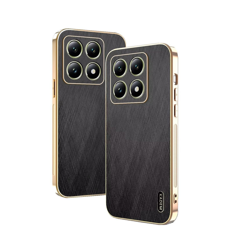 Magnetic Phone Case For Realme P1 5G And Narzo 70, Magsafe Compatible Shockproof Slim Electroplated Tpu Pu Bumper Cover, Black 9330225268734