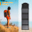 14W Foldable Solar Panel Portable Solar Power Solar Panel Solar Module Panel Portable High Efficiency Solar Panel with Dual USB Ports 5