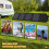 14W Foldable Solar Panel Portable Solar Power Solar Panel Solar Module Panel Portable High Efficiency Solar Panel with Dual USB Ports 6