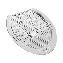 Steel Rice Washing And Draining Bowl With Side Drainer-Silver 5