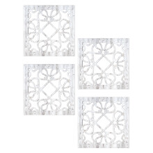 Square Wall Mirror Wall Mounted Decorative Entry Mirror-4 pack