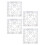 Square Wall Mirror Wall Mounted Decorative Entry Mirror-4 pack 1