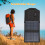 7W Foldable Solar Panel Portable Solar Power Solar Panel Solar Module Panel Portable High Efficiency Solar Panel with USB Port 6
