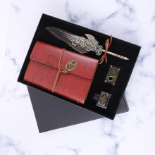 Vintage Calligraphy Pen Set with Ink, Notebook & Holder - Gift for Writers
