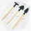 3Pcs Mini Black Horticulture Tool Set Bamboo Garden Kit for Easy Use 4