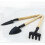 3Pcs Mini Black Horticulture Tool Set Bamboo Garden Kit for Easy Use 6