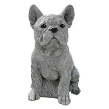 (12x12x15cm, Gray E) Resin Dog Garden Statue Animsl Sculpture Figurines 11x12x17cm