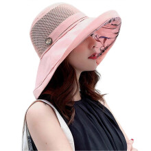 (Pink)Women Mesh Sun Hats Summer Beach Uv Protections Summer Hat For Outdoor Sports Hiking