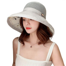 (Gray)Women Mesh Sun Hats Summer Beach Uv Protections Summer Hat For Outdoor Sports Hiking