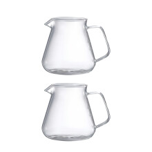 2PCS Clear Glass French Press Styles Coffee And Tea-500ml
