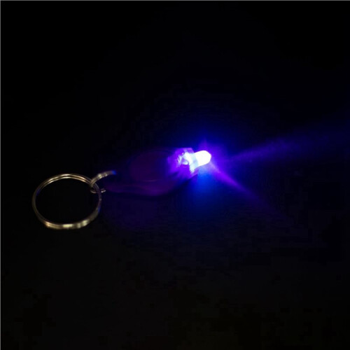 Pack of 300 LED Keychain Flashlight, 395Nm UV Keychain Flashlight, UV Light Flashlight Keychain, 2