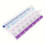 Portable Pill Boxes 7 Day Push Button Pill Organizer Case AM PM Compartments Easy Open Dispensers 7