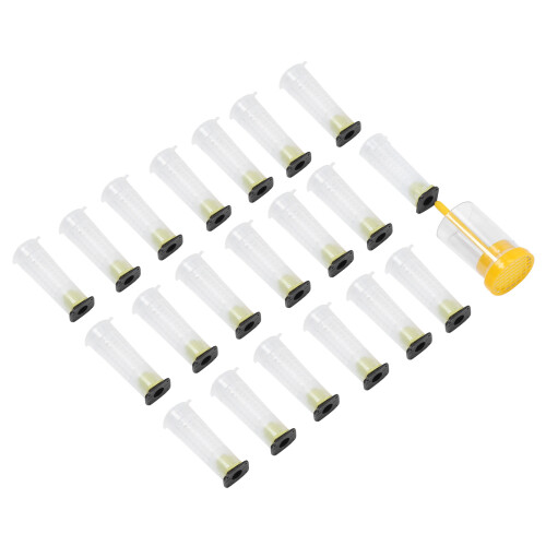 Queen Bee Roller Cage Plastic Rearing Cup Marking Bottle Beekeeping Supplies 2