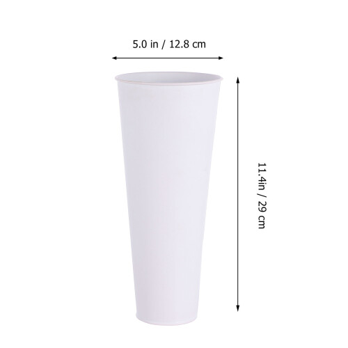 1Eisen Tischvase Weiß Dekorativer Für 1