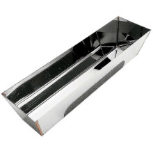 KINCJON 12hrg Non Slip Contoured Stainless Steel Heliarc Mud Pan, 14inch