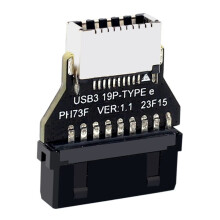 USB3.0 19 Broches/20 Broches Vers TYPE-E Convertisseur Adaptateur Châssis Panneau Avant TYPE C Port Enfichable pour Carte Mère D'Ordinateur