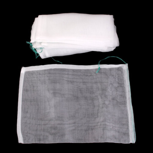10 nylongaas filterzakken 25x35 cm met trekkoord 1