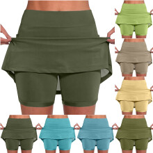Pantaloncini estivi da donna a tinta unita, a vita media, sportivi, ideali come costume da bagno, taglie dalla S alla 4XL.