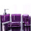 5 Piece Solid Print Plastic Bath Accessories Set, 1