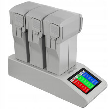 Mini4Pro Akku-Ladestation mit LED-Anzeige, kompatibel mit DJI Mini4Pro/3Pro/3, bidirektionales Laden für 3 Akkus