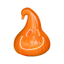 Light-up Jack O'Lantern Pumpkin – Battery Operated, Indoor/Outdoor Halloween Decor, Spooky Face, Party Favor, Compatible with Halloween Displays
