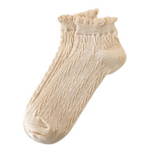 Xinwanna dames lage bootsokken – ademend mesh, antislip, zweetabsorberend, zacht en elastisch (abrikoos, één maat)