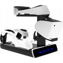 Base di ricarica per controller PS VR2 con indicatore luminoso per DualSense e supporto organizzato per PS VR2
