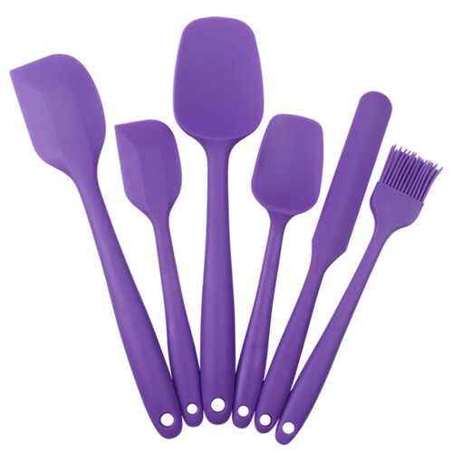 6 Piece Silicone Spatula Set Kitchen Silicone Spatula Utensil Set