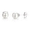White Gold Plated Pearl Stud Earrings 1