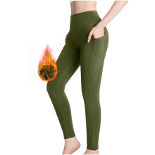 Awdenio New Arrovals jóganadrág női rugalmas plüss jóga leggings fitnesz futó edzőterem sport zsebes aktív nadrág