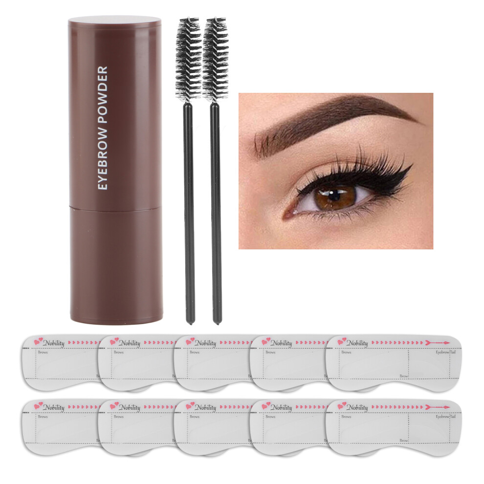 Dark/Brown Long Lasting Waterproof Eyebrow Powder Set - 1.8G