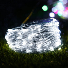 5M 10M 20M Copper Wire USB LED String lights Waterproof Holiday lighting For Fairy Christmas Wedding Party Decoration-20M/White