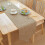 Linen Textured Table Runner, Multiple Solid Color Options, Farmhouse Style Table Decor for Dining Kitchen 1