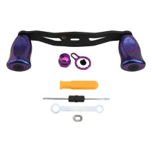 Manovella in carbonio per mulinello da pesca Daiwa per Tatula80 per Alphas Per-Abu Mulinello da casting Rocker Konb Parti modificate per la pesca Blu